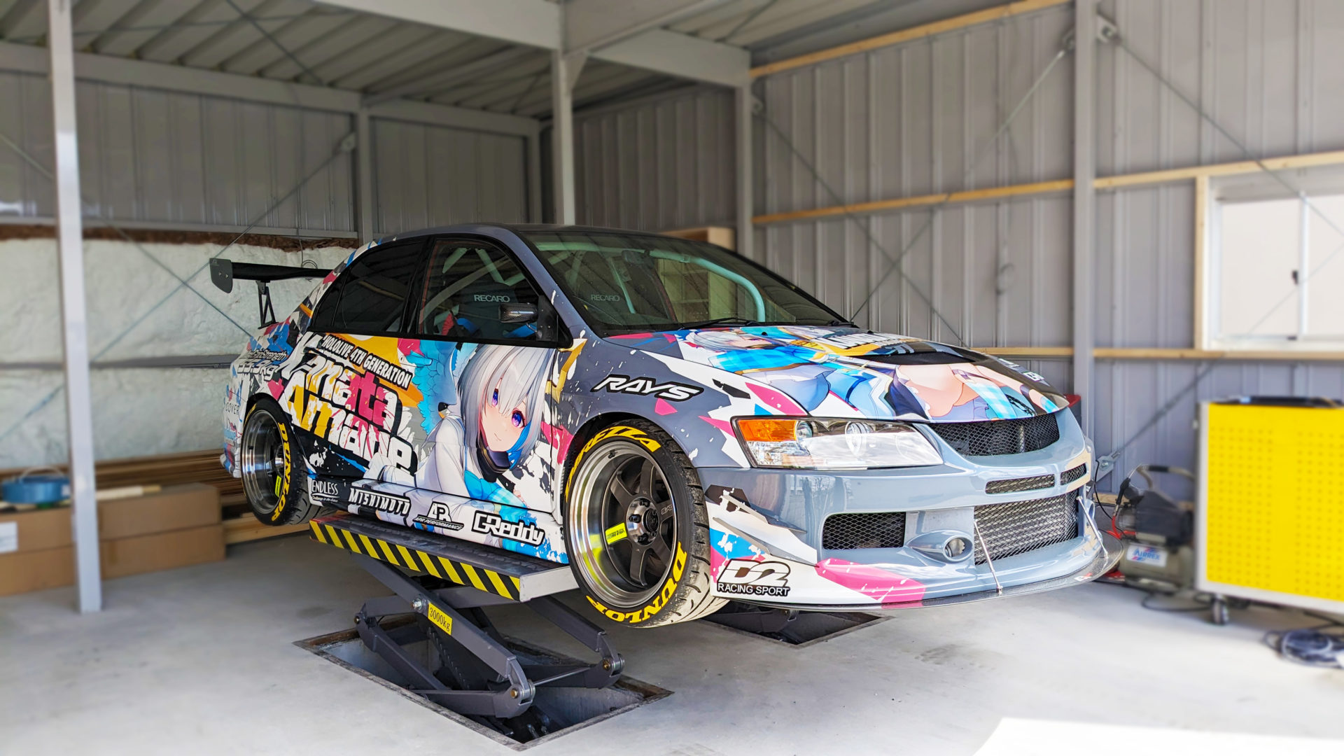 痛車　リフトアップ